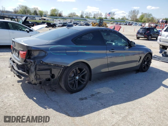 2015 BMW 4 Series 428i with VIN WBA3N3C55FK233471, listed as a Copart auction lot 51996865 with 129,520 mi miles and Salvage title. Bid and sale history available at DreamBid. Image 3.