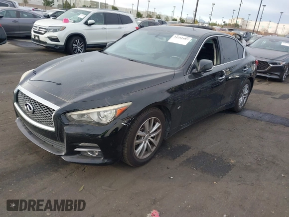 2015 Infiniti Q50 Premium with VIN JN1BV7AP9FM342033, listed as a IAAI auction lot 41241687 with 183,887 mi miles and . Bid and sale history available at DreamBid. Image 2.