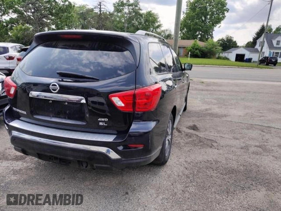 2017 Nissan Pathfinder Platinum with VIN 5N1DR2MM0HC913458, listed as a Copart auction lot 60730635 with 137,054 mi miles and Clean title. Bid and sale history available at DreamBid. Image 4.