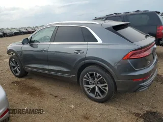 2023 Audi Q8 Premium Plus with VIN WA1EVBF12PD035302, listed as a Copart auction lot 64756094 with 8,615 mi miles and Salvage title. Bid and sale history available at DreamBid. Image 2.
