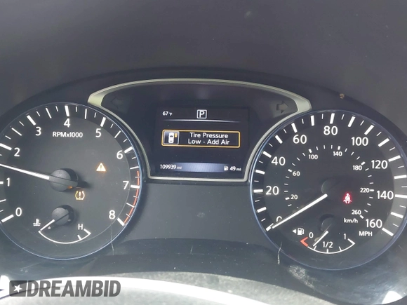 2016 Nissan Altima SR with VIN 1N4AL3AP1GC272287, listed as a IAAI auction lot 41917848 with 109,939 mi miles and . Bid and sale history available at DreamBid. Image 7.
