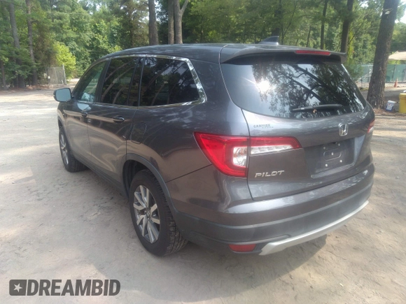 2020 Honda Pilot EX-L with VIN 5FNYF5H57LB003241, listed as a IAAI auction lot 39974466 with 51,455 mi miles. Bid and sale history available at carsss.com. Image 3.