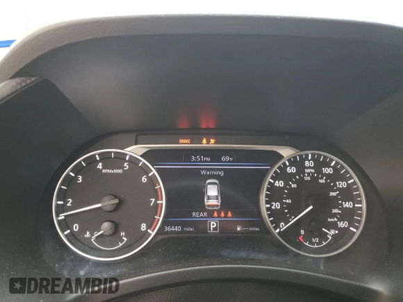 2021 Nissan Sentra SV with VIN 3N1AB8CV8MY239136, listed as a Copart auction lot 84278844 with 36,440 mi miles and Salvage Title. Bid and sale history available at DreamBid. Image 9.
