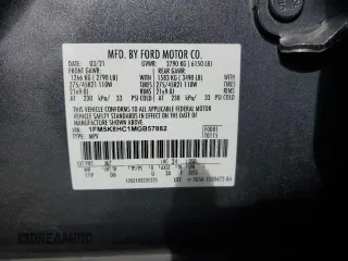 2021 Ford Explorer Platinum with VIN 1FM5K8HC1MGB57882, listed as a Copart auction lot 47325365 with 61,344 mi miles and Salvage Title. Bid and sale history available at carsss.com. Image 12.