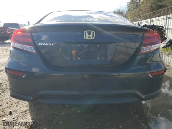 2014 Honda Civic Coupe LX with VIN 2HGFG3B57EH505523, listed as a Copart auction lot 48161055 with 78,045 mi miles and Salvage Title. Bid and sale history available at carsss.com. Image 6.