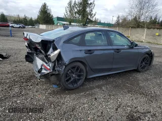 2023 Honda Civic Sedan Sport with VIN 2HGFE2F52PH517298, listed as a Copart auction lot 51676335 with 21,427 mi miles and Salvage Title. Bid and sale history available at carsss.com. Image 3.