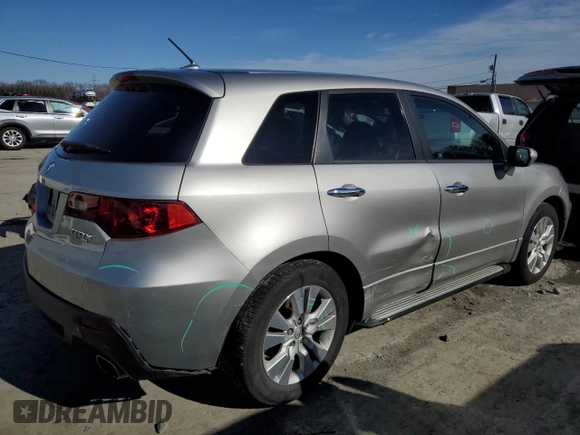 2010 Acura RDX with VIN 5J8TB1H27AA007186, listed as a Copart auction lot 45853575 with 80,761 mi miles and Salvage Title. Bid and sale history available at carsss.com. Image 3.