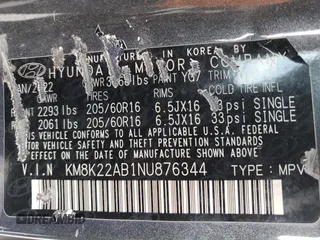 2022 Hyundai Kona Preferred with VIN KM8K22AB1NU876344, listed as a Copart auction lot 88348365 with 67,031 mi miles and Salvage Title. Bid and sale history available at carsss.com. Image 13.