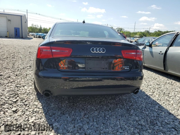 2012 Audi A6 Premium Plus with VIN WAUGGAFC1CN131881, listed as a Copart auction lot 62685825 with 158,702 mi miles and Clean title. Bid and sale history available at DreamBid. Image 6.