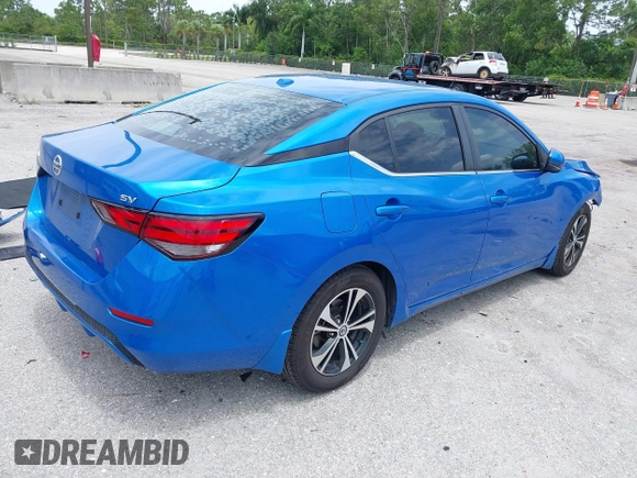 2020 Nissan Sentra SV with VIN 3N1AB8CV6LY266821, listed as a IAAI auction lot 42611492 with 57,362 mi miles and . Bid and sale history available at DreamBid. Image 4.