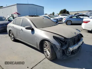 2015 Infiniti Q40 with VIN JN1CV6AP8FM502451, listed as a Copart auction lot 78203124 with 140,356 mi miles and Salvage Title. Bid and sale history available at carsss.com. Image 4.