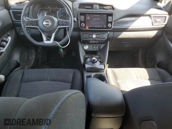 2023 Nissan LEAF SV Plus with VIN 1N4CZ1CVXPC550983, listed as a Copart auction lot 58573805 with 50,673 mi miles and Salvage title. Bid and sale history available at DreamBid. Image 8.