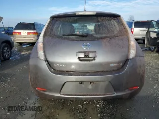 2017 Nissan LEAF S with VIN 1N4BZ0CP8HC302594, listed as a Copart auction lot 86943114 with 37,740 mi miles and Salvage Title. Bid and sale history available at carsss.com. Image 6.
