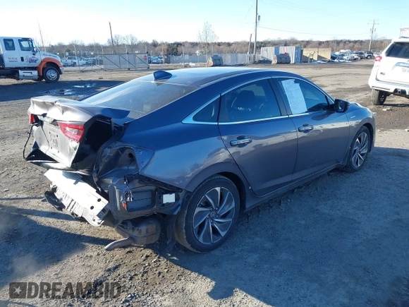 2022 Honda Insight Touring with VIN 19XZE4F99NE008697, listed as a IAAI auction lot 41381095 with 59,310 mi miles and . Bid and sale history available at DreamBid. Image 4.
