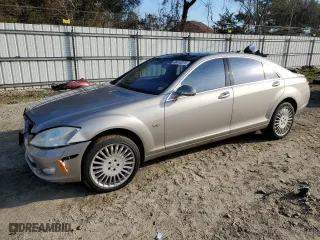 2007 Mercedes-Benz S-Class 5.5L V12 with VIN WDDNG76X67A082857, listed as a Copart auction lot 46410375 with 97,450 mi miles and Salvage Title. Bid and sale history available at carsss.com. Image 1.
