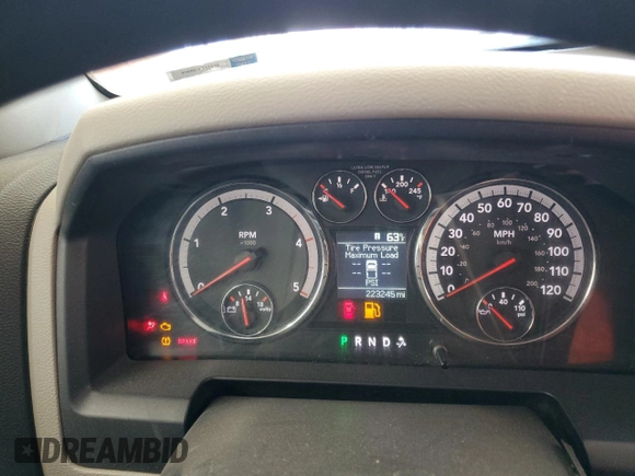 2011 Ram 2500 Big Horn with VIN 3D7UT2CL5BG601628, listed as a Copart auction lot 47194315 with 223,245 mi miles and Salvage Title. Bid and sale history available at carsss.com. Image 9.