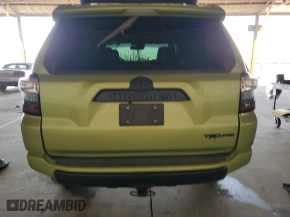 2022 Toyota 4Runner TRD Pro with VIN JTELU5JR6N5980836, listed as a Copart auction lot 63045125 with 52,714 mi miles and Salvage title. Bid and sale history available at DreamBid. Image 6.