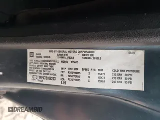 2007 GMC Canyon Work Truck with VIN 1GTDT19E478108243, listed as a Copart auction lot 47018045 with 187,491 mi miles and Clean Title. Bid and sale history available at carsss.com. Image 12.