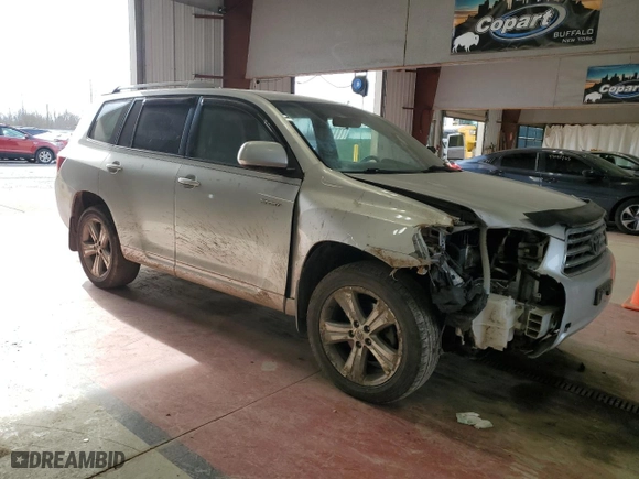 2008 Toyota Highlander Sport with VIN JTEES43A882038339, listed as a Copart auction lot 49036055 with 189,531 mi miles and Salvage Title. Bid and sale history available at carsss.com. Image 4.
