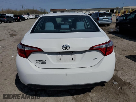 2016 Toyota Corolla L with VIN 2T1BURHE5GC735848, listed as a Copart auction lot 51250745 with 93,858 mi miles and Salvage Title. Bid and sale history available at DreamBid. Image 6.