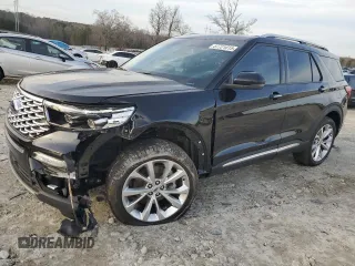 2022 Ford Explorer Platinum with VIN 1FM5K8HC2NGC40030, listed as a Copart auction lot 87721015 with 23,625 mi miles and Salvage Title. Bid and sale history available at carsss.com. Image 1.