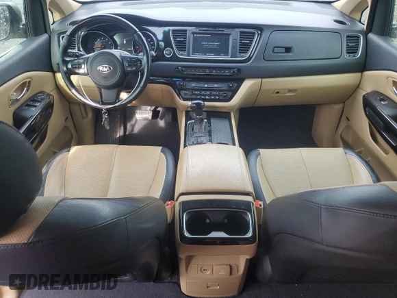 2015 Kia Sedona SX-L with VIN KNDME5C12F6031793, listed as a Copart auction lot 43320815 with 152,432 mi miles and Salvage Title. Bid and sale history available at DreamBid. Image 8.
