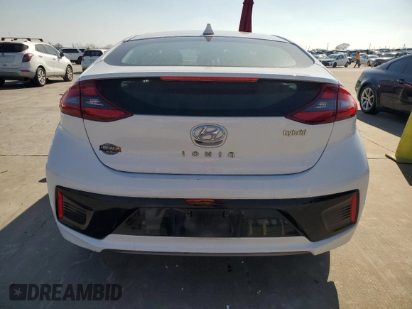 2019 Hyundai Ioniq SEL with VIN KMHC75LCXKU134128, listed as a Copart auction lot 44266015 with 59,390 mi miles and Salvage Title. Bid and sale history available at DreamBid. Image 6.