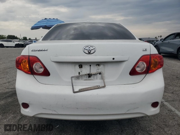 2010 Toyota Corolla with VIN 1NXBU4EE2AZ196957, listed as a Copart auction lot 59289035 with 183,299 mi miles and Salvage title. Bid and sale history available at DreamBid. Image 6.