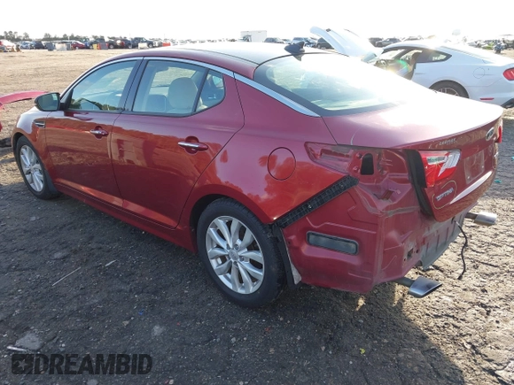 2015 Kia Optima EX with VIN 5XXGN4A75FG364506, listed as a IAAI auction lot 41701331 with 120,412 mi miles. Bid and sale history available at carsss.com. Image 3.