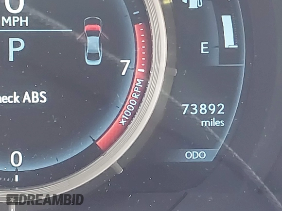 2016 Lexus IS 350 with VIN JTHBE1D20G5027481, listed as a IAAI auction lot 42185439 with 73,892 mi miles and . Bid and sale history available at DreamBid. Image 15.