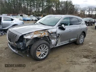 2024 Genesis GV80 with VIN KMUHBDSB5RU167055, listed as a Copart auction lot 52573955 with Not Provided miles and Salvage Title. Bid and sale history available at DreamBid. Image 1.