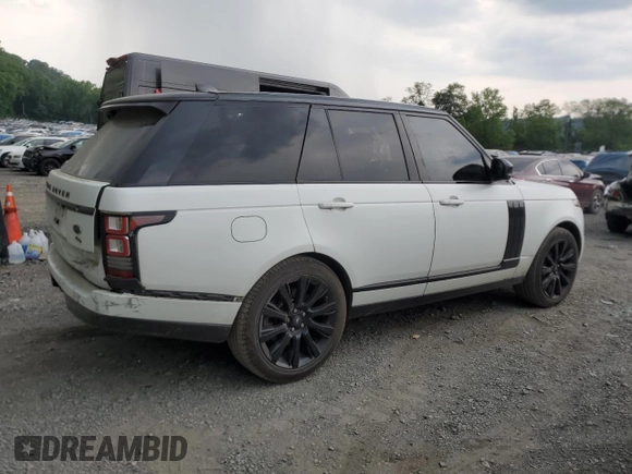 2017 Land Rover Range Rover с VIN SALGS2FE4HA361012, выставлен на аукционе Copart как лот 59709645 с пробегом 93 871 миль миль и Списание • Salvage title. История ставок и продаж доступна на DreamBid. Изображение 3.