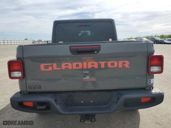 2021 Jeep Gladiator Willys with VIN 1C6HJTAGXML513684, listed as a Copart auction lot 49631835 with 34,998 mi miles and Salvage Title. Bid and sale history available at carsss.com. Image 6.