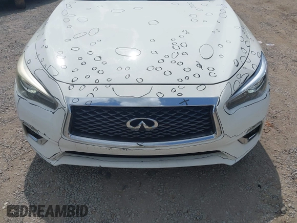 2018 Infiniti Q50 Luxe with VIN JN1EV7AP7JM352520, listed as a IAAI auction lot 42427317 with 73,717 mi miles and . Bid and sale history available at DreamBid. Image 6.