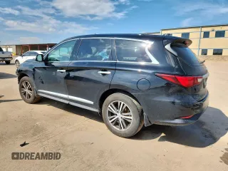 2019 Infiniti QX60 Luxe with VIN 5N1DL0MN9KC525893, listed as a Copart auction lot 63218895 with 106,280 mi miles and Salvage title. Bid and sale history available at DreamBid. Image 2.