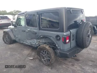 2024 Jeep Wrangler Sport S with VIN 1C4PJXDN8RW370133, listed as a IAAI auction lot 42453029 with 10,415 mi miles and . Bid and sale history available at DreamBid. Image 3.