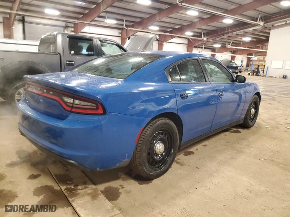2020 Dodge Charger Police with VIN 2C3CDXKT4LH186759, listed as a Copart auction lot 43547955 with 99,471 mi miles and Clean Title. Bid and sale history available at carsss.com. Image 3.