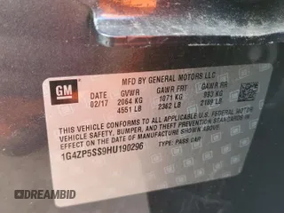 2017 Buick LaCrosse Essence with VIN 1G4ZP5SS9HU190296, listed as a Copart auction lot 49803925 with 93,027 mi miles and Salvage Title. Bid and sale history available at carsss.com. Image 12.