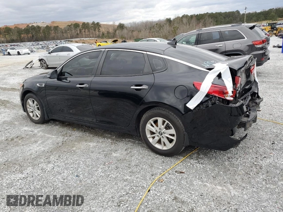 2018 Kia Optima LX with VIN 5XXGT4L39JG179934, listed as a Copart auction lot 47124485 with 135,623 mi miles and Salvage Title. Bid and sale history available at carsss.com. Image 2.