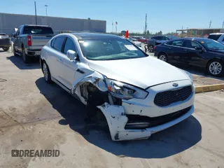 2015 Kia K900 Luxury with VIN KNALW4D46F6022278, listed as a IAAI auction lot 41774850 with 142,837 mi miles. Bid and sale history available at carsss.com. Image 1.