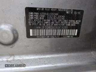 2010 Subaru Impreza Outback Special Sports z VIN JF1GH6D60AG818089, wystawiony jako Copart lot #85100024 z przebiegiem 146 659 mil mil oraz Szkoda całkowita • Salvage title. Historia ofert i sprzedaży dostępna na DreamBid. Obrazek 13.