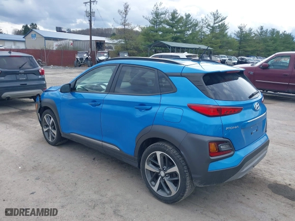 2018 Hyundai Kona Limited with VIN KM8K3CA59JU179785, listed as a IAAI auction lot 41912847 with 77,946 mi miles. Bid and sale history available at carsss.com. Image 3.