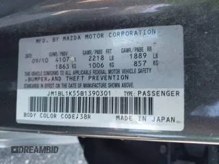 2011 Mazda 3 s Sport with VIN JM1BL1K55B1390301, listed as a IAAI auction lot 41892417 with 131,605 mi miles. Bid and sale history available at carsss.com. Image 9.