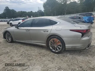 2021 Lexus LS with VIN JTHD51FF2M5014610, listed as a Copart auction lot 73633494 with 91,444 mi miles and Salvage Title. Bid and sale history available at carsss.com. Image 2.
