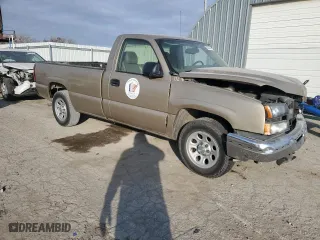 2006 Chevrolet Silverado 1500 LS with VIN 1GCEC14V66Z239551, listed as a Copart auction lot 80305714 with 104,206 mi miles and Salvage Title. Bid and sale history available at carsss.com. Image 4.
