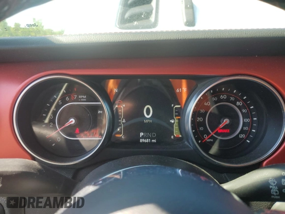 2021 Jeep Wrangler Rubicon with VIN 1C4HJXCG2MW660738, listed as a Copart auction lot 56293735 with 89,681 mi miles and Salvage title. Bid and sale history available at DreamBid. Image 9.