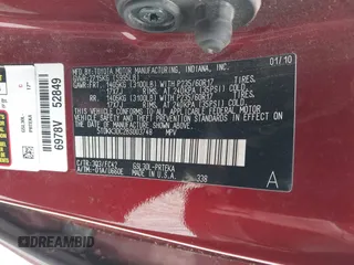 2011 Toyota Sienna LE AAS with VIN 5TDKK3DC2BS003748, listed as a IAAI auction lot 42142090 with 246,737 mi miles. Bid and sale history available at carsss.com. Image 9.