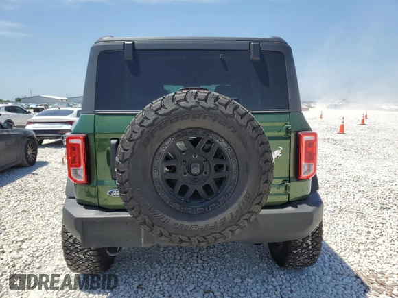 2024 Ford Bronco Big Bend with VIN 1FMDE7BH0RLB23240, listed as a Copart auction lot 52766855 with 1,283 mi miles and Salvage Title. Bid and sale history available at DreamBid. Image 6.