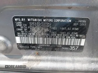 2018 Mitsubishi Outlander SEL z VIN JA4AR4AW0JZ011009, wystawiony jako IAAI lot #42026230 z przebiegiem 77 123 mil mil oraz . Historia ofert i sprzedaży dostępna na DreamBid. Obrazek 9.