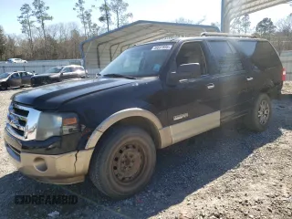 2007 Ford Expedition EL Eddie Bauer with VIN 1FMFK17597LA31053, listed as a Copart auction lot 46607835 with 461,121 mi miles and Salvage Title. Bid and sale history available at carsss.com. Image 1.